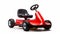 Red Toy Electric Go Kart On White Background