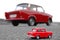 Red Trabant Car Toy