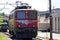 Red train is seen traveling in a station in Olten, Switzerland