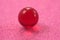 Red transparent sphere