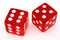 Red tricky dice