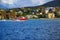 Red Tugboat on Caribbean St. John, USVI