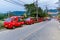 Red tuk-tuks of the Phuket Island