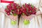 Red tulip weddding bouquets