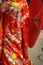 Red twelve-layered ceremonial kimono Japanese national costume