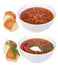 Red ukrainian russian soup borsh