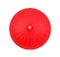 Red umbrella handmade on white background , clipping path