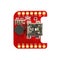 Red universal USB to TTL PCB board surface mount components