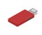 Red usb drive isometric 3D icon