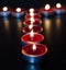 Red valentine candles