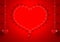 Red valentine hearts background