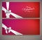 Red Valentines day invitation cards