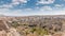 Red Valley and Rose Valley of Goreme of Nevsehir in Cappadocia aerial timelapse, Turkey.