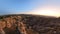 Red Valley at sunset in Cappadocia Turkey