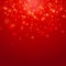 Red vector bokeh background