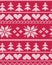 Red vector Fair Isle Christmas pattern