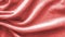 Red velvet background or velour flannel texture made of cotton or wool with soft fluffy velvety satin fabric cloth rose gold metal