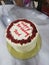 Red Velvet Birthday Cake for Dad