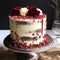 Red velvet cake with cream cheese