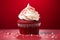 Red velvet cupcake tasty dessert background