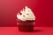 Red velvet cupcake tasty dessert background