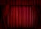 Red velvet curtain