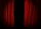 Red velvet curtain with stage. Spotlight on stage curtain. Vector illustration.