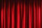 Red velvet drapes curtain