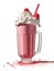 Red velvet milkshake