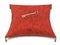 Red velvet pillow and key