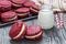 Red velvet sandwich cookies