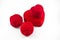 Red Velvet Silk rose Box for Engagement