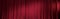 Red velvet stage curtain