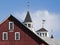 Red Vermont Barn Cupolas & Weathervanes