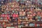 Red village and monastery at Larung gar Buddhist Academy in Sichuan, China