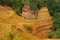 Red Village, Sandstone area in Rousillon, South Fr