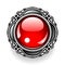 Red vintage button