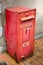 Red vintage postbox