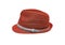 Red vintage straw children hat fasion