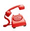 Red vintage telephone