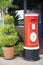 Red vintage thai postbox