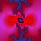 Red violet fractal playful geometries, abstract texture, graphics