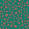 Red volumetric christmas ball pattern. New year background for greeting cards or wrapping paper
