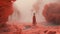 Red Vortex: A Cinematic Rococo-inspired Art In 8k Resolution