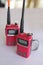 Red walky talky
