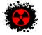 Red warning Radioactivity energy symbol