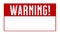 Red Warning Sign Background With Blank Space Animation