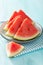 Red watermelon slices, summer fruit