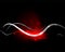 Red wave in dark space, dynamic energy background