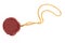 Red wax blank seal swing tag